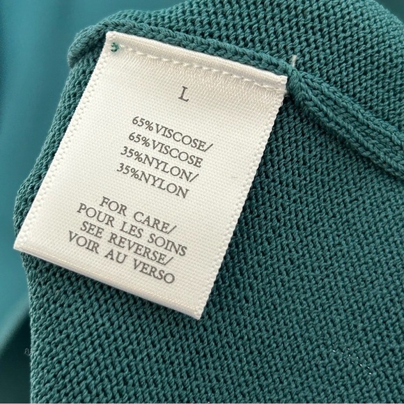 Torn By Ronny Kobo Fina Knit Teal One Shoulder Dress - Picture 11 of 15